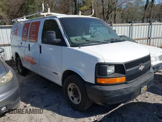 2005 Chevrolet Express Cargo Van with VIN 1GCGG25V151119431, listed as a IAAI auction lot 41616723 with 351,954 mi miles. Bid and sale history available at carsss.com. Image 1.