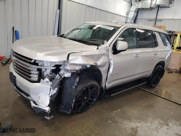 2023 Chevrolet Tahoe High Country with VIN 1GNSKTKL2PR505711, listed as a Copart auction lot 89242515 with 6,394 mi miles and Salvage Title. Bid and sale history available at carsss.com. Image 1.