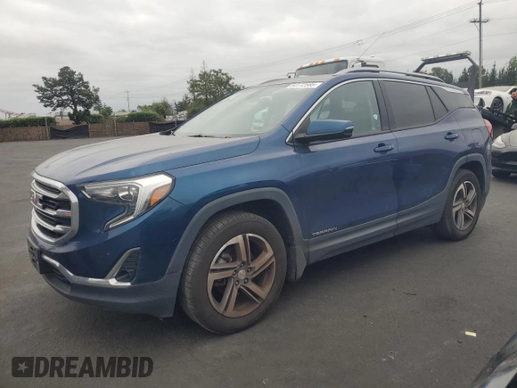 2020 GMC Terrain SLT with VIN 3GKALPEV5LL144891, listed as a Copart auction lot 54172585 with 99,722 mi miles and Salvage title. Bid and sale history available at DreamBid. Image 1.