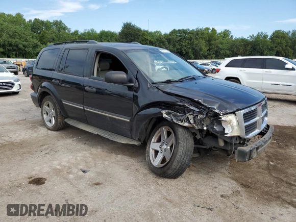 2007 Dodge Durango SLT with VIN 1D8HD48P27F500153, listed as a Copart auction lot 78987524 with 238,636 mi miles and Salvage title. Bid and sale history available at DreamBid. Image 4.