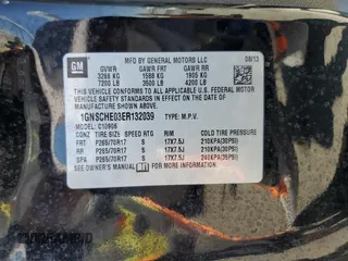 2014 Chevrolet Suburban LS with VIN 1GNSCHE03ER132039, listed as a Copart auction lot 68390234 with 129,744 mi miles and Salvage Title. Bid and sale history available at carsss.com. Image 13.