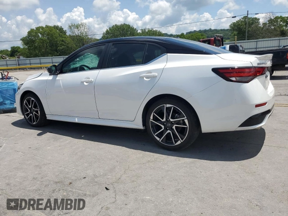2024 Nissan Sentra SR with VIN 3N1AB8DV6RY330055, listed as a Copart auction lot 61074645 with 21,941 mi miles and Salvage title. Bid and sale history available at DreamBid. Image 2.