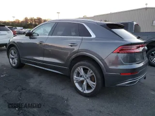 2020 Audi Q8 Premium Plus with VIN WA1BVAF10LD004430, listed as a Copart auction lot 76661403 with 16,826 mi miles. Bid and sale history available at carsss.com. Image 2.