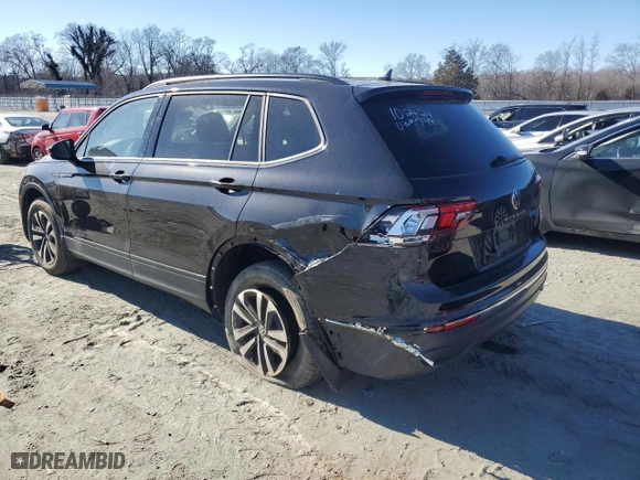 2022 Volkswagen Tiguan S with VIN 3VV0B7AX7NM131799, listed as a Copart auction lot 89340755 with 22,598 mi miles and Salvage Title. Bid and sale history available at carsss.com. Image 2.