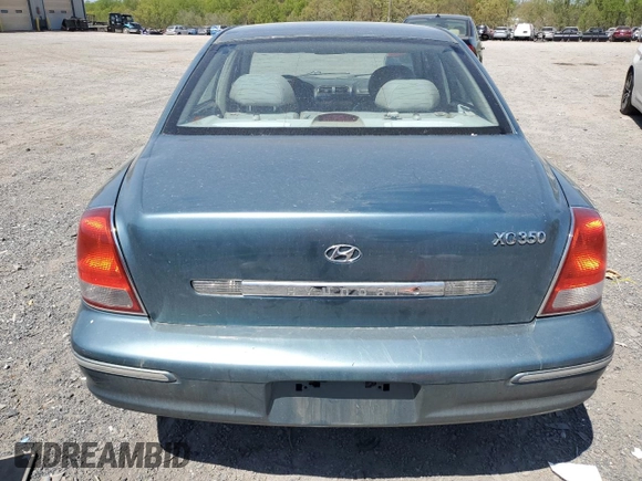 2002 Hyundai XG350 L with VIN KMHFU45E12A167647, listed as a Copart auction lot 54046255 with Not Provided miles and Salvage Title. Bid and sale history available at carsss.com. Image 6.