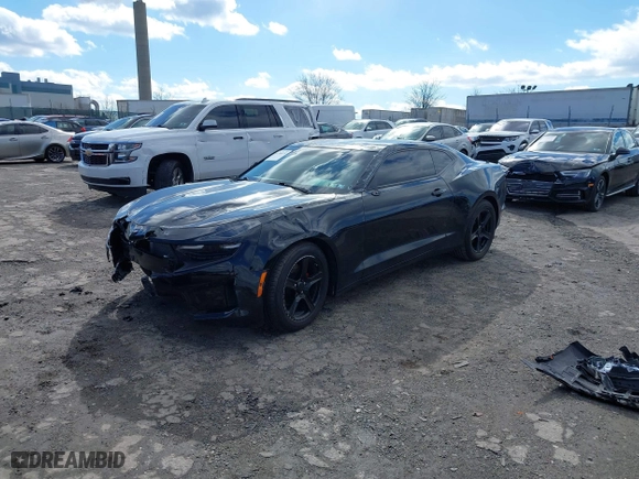 2022 Chevrolet Camaro 1LT with VIN 1G1FB1RX4N0116246, listed as a IAAI auction lot 41596435 with 34,863 mi miles. Bid and sale history available at carsss.com. Image 2.