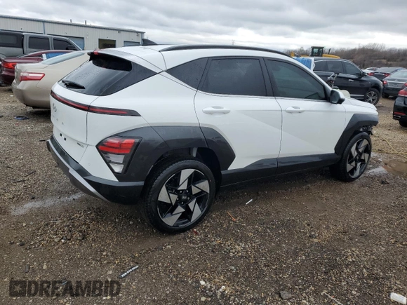 2024 Hyundai Kona Limited with VIN KM8HECA33RU167288, listed as a Copart auction lot 50764915 with 16,401 mi miles and Salvage Title. Bid and sale history available at carsss.com. Image 3.