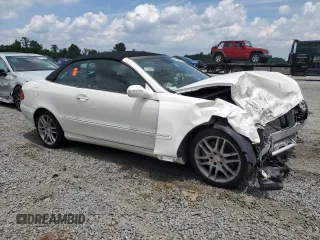 2008 Mercedes-Benz CLK 350 with VIN WDBTK56F68F253444, listed as a Copart auction lot 62065344 with 138,842 mi miles and Salvage title. Bid and sale history available at DreamBid. Image 4.