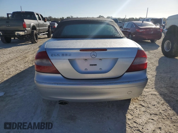 2006 Mercedes-Benz CLK 350 with VIN WDBTK56G96T064715, listed as a Copart auction lot 77665604 with Not Provided miles and Salvage Title. Bid and sale history available at DreamBid. Image 6.
