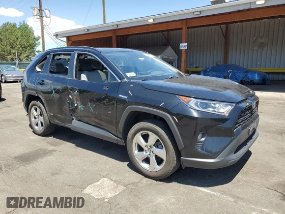 2021 Toyota RAV4 Hybrid LE with VIN 2T3B6RFVXMW028517, listed as a Copart auction lot 61558755 with 136,330 mi miles and Salvage title. Bid and sale history available at DreamBid. Image 4.