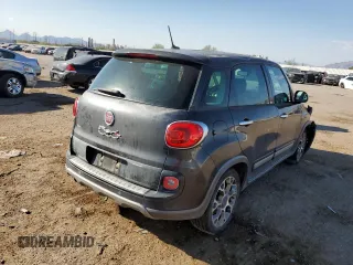 2014 FIAT 500L Trekking with VIN ZFBCFADH1EZ008163, listed as a Copart auction lot 75688044 with 55,925 mi miles and Salvage Title. Bid and sale history available at carsss.com. Image 3.