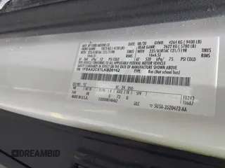 2020 Ford Transit Passenger XL с VIN 1FBAX2C87LKB20162, выставлен на аукционе IAAI как лот 42712190 с пробегом 48 545 миль миль и . История ставок и продаж доступна на DreamBid. Изображение 9.