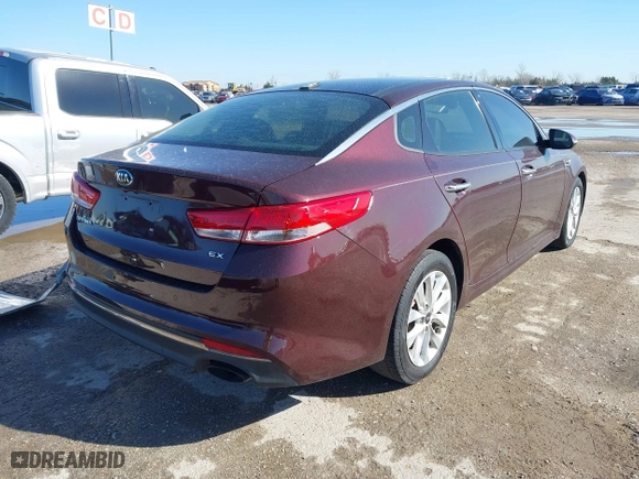 2017 Kia Optima EX with VIN 5XXGU4L31HG172001, listed as a IAAI auction lot 41763595 with 212,254 mi miles. Bid and sale history available at carsss.com. Image 4.