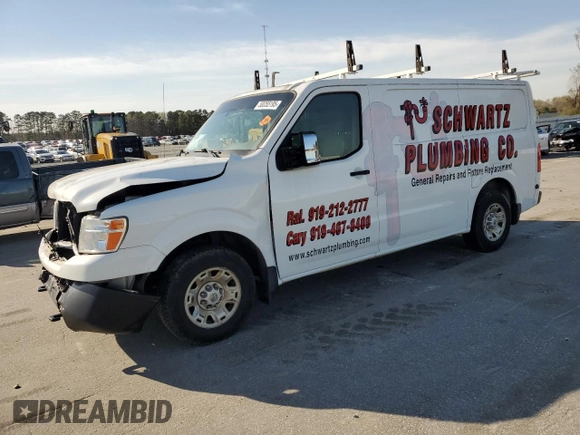 2019 Nissan NV SV with VIN 1N6AF0KY4KN801510, listed as a Copart auction lot 50055195 with 123,660 mi miles and Salvage title. Bid and sale history available at DreamBid. Image 1.