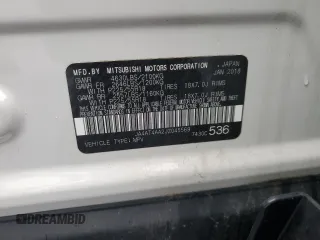 2018 Mitsubishi Eclipse Cross LE z VIN JA4AT4AA2JZ045569, wystawiony jako Copart lot #57260595 z przebiegiem 38 963 mil mil oraz Szkoda całkowita • Salvage title. Historia ofert i sprzedaży dostępna na DreamBid. Obrazek 13.