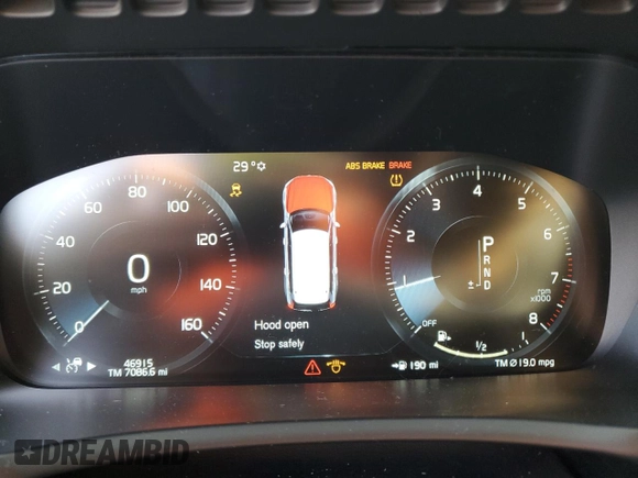 2019 Volvo XC90 Inscription with VIN YV4A22PL2K1442928, listed as a Copart auction lot 72588622 with 46,915 mi miles. Bid and sale history available at carsss.com. Image 9.