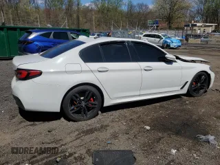 2021 BMW 5 Series 530i xDrive with VIN WBA13BJ02MWX13746, listed as a Copart auction lot 52088975 with Not Provided miles and Clean Title. Bid and sale history available at carsss.com. Image 3.