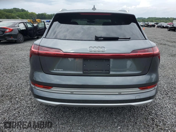 2019 Audi e-tron Prestige with VIN WA1VAAGE2KB005891, listed as a Copart auction lot 60627053 with 25,596 mi miles. Bid and sale history available at carsss.com. Image 6.