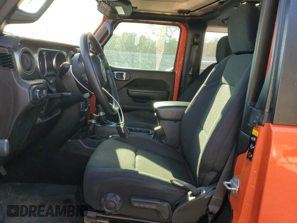 2023 Jeep Wrangler Sport z VIN 1C4HJXAG0PW668425, wystawiony jako Copart lot #74617754 z przebiegiem 21 796 mil mil oraz Szkoda całkowita • Salvage title. Historia ofert i sprzedaży dostępna na DreamBid. Obrazek 7.