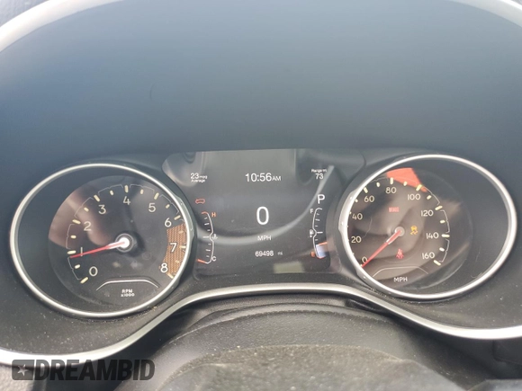 2018 Jeep Compass Limited with VIN 3C4NJCCB1JT488736, listed as a Copart auction lot 51573935 with 69,498 mi miles and Salvage Title. Bid and sale history available at carsss.com. Image 9.