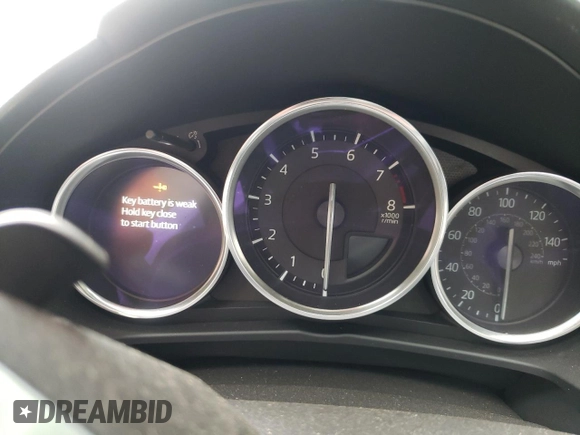 2023 Mazda MX-5 Miata Grand Touring with VIN JM1NDAM73P0551704, listed as a Copart auction lot 58500695 with Not provided miles and Salvage title. Bid and sale history available at DreamBid. Image 9.