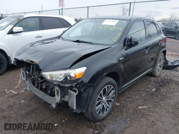 2018 Mitsubishi Outlander Sport ES 2.0 with VIN JA4AR3AU3JU019868, listed as a IAAI auction lot 41957304 with 87,305 mi miles. Bid and sale history available at carsss.com. Image 18.