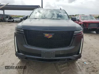 2022 Cadillac Escalade ESV Sport Platinum with VIN 1GYS4RKL7NR141315, listed as a Copart auction lot 74219824 with 50,588 mi miles and Salvage title. Bid and sale history available at DreamBid. Image 5.