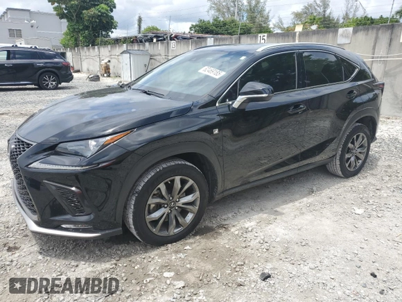 2021 Lexus NX 300 F Sport with VIN JTJSARBZ7M2200953, listed as a Copart auction lot 62469185 with 49,412 mi miles and Salvage title. Bid and sale history available at DreamBid. Image 1.