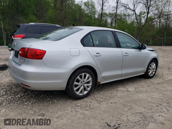 2011 Volkswagen Jetta SE with VIN 3VWDX7AJXBM342565, listed as a Copart auction lot 56193955 with 113,167 mi miles and Salvage title. Bid and sale history available at DreamBid. Image 3.