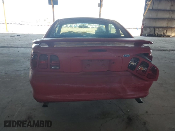 1997 Ford Mustang GT with VIN 1FALP42X5VF110563, listed as a Copart auction lot 47275215 with 126,675 mi miles and Salvage title. Bid and sale history available at DreamBid. Image 6.