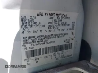 2015 Ford F-250 Lariat с VIN 1FT7W2B64FEA92090, выставлен на аукционе IAAI как лот 42070356 с пробегом 111 416 миль миль и . История ставок и продаж доступна на DreamBid. Изображение 9.