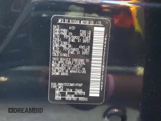 2021 Nissan Armada Platinum with VIN JN8AY2CC3M9147997, listed as a Copart auction lot 76510284 with 61,104 mi miles and Non Repairable. Bid and sale history available at carsss.com. Image 14.