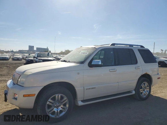 2007 Mercury Mountaineer Premier with VIN 4M2EU48867UJ00175, listed as a Copart auction lot 76108024 with 248,644 mi miles and Salvage Title. Bid and sale history available at carsss.com. Image 1.