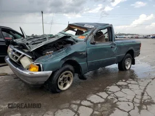 1997 Ford Ranger XLT with VIN 1FTCR10XXVUA97875, listed as a Copart auction lot 65848514 with 0 mi miles and Non Repairable. Bid and sale history available at carsss.com. Image 1.