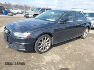 2014 Audi A4 Premium with VIN WAUAFAFL8EN036200, listed as a IAAI auction lot 41644783 with 194,626 mi miles. Bid and sale history available at carsss.com. Image 2.