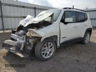2019 Jeep Renegade Latitude z VIN ZACNJABB0KPK93447, wystawiony jako Copart lot #53881815 z przebiegiem 40 075 mil mil oraz Czysty tytuł • Clean title. Historia ofert i sprzedaży dostępna na DreamBid. Obrazek 1.
