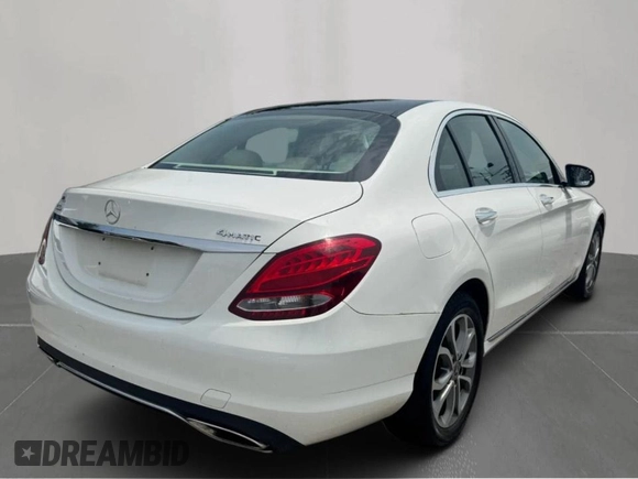 2017 Mercedes-Benz C 300 with VIN 55SWF4KB2HU211825, listed as a Copart auction lot 65092705 with 107,705 mi miles and Clean title. Bid and sale history available at DreamBid. Image 4.