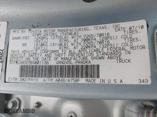 2011 Toyota Tacoma with VIN 5TFLU4EN7BX001136, listed as a IAAI auction lot 41681465 with 179,005 mi miles. Bid and sale history available at carsss.com. Image 9.
