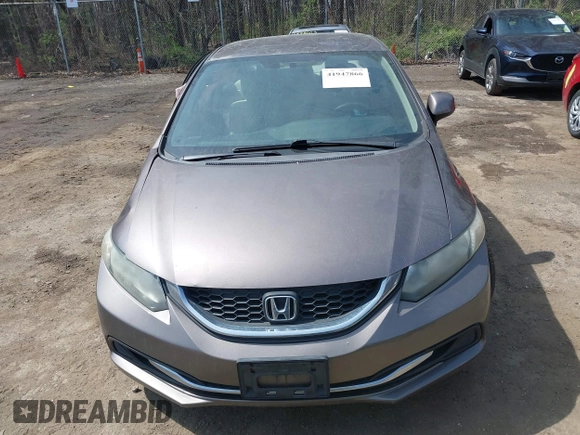 2013 Honda Civic LX with VIN 19XFB2F56DE291491, listed as a IAAI auction lot 41947866 with Not Provided miles and . Bid and sale history available at DreamBid. Image 12.