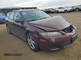 2008 Mazda 6 i Sport VE with VIN 1YVHP80C285M21606, listed as a Copart auction lot 84184734 with 156,097 mi miles and Salvage Title. Bid and sale history available at carsss.com. Image 4.
