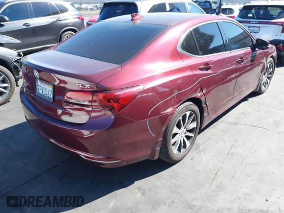 2016 Acura TLX with VIN 19UUB1F32GA000977, listed as a IAAI auction lot 41626510 with 124,916 mi miles. Bid and sale history available at carsss.com. Image 4.