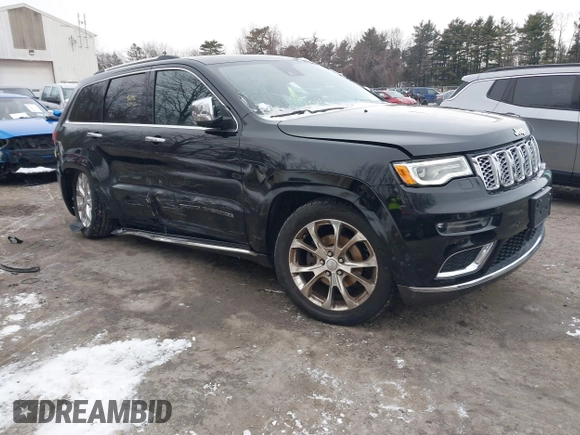 2019 Jeep Grand Cherokee Summit with VIN 1C4RJFJGXKC669686, listed as a IAAI auction lot 41465553 with 72,127 mi miles. Bid and sale history available at carsss.com. Image 1.