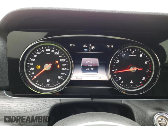 2018 Mercedes-Benz E-Class E 300 with VIN WDDZF4JB1JA405458, listed as a Copart auction lot 37282893 with 69,112 mi miles. Bid and sale history available at carsss.com. Image 9.