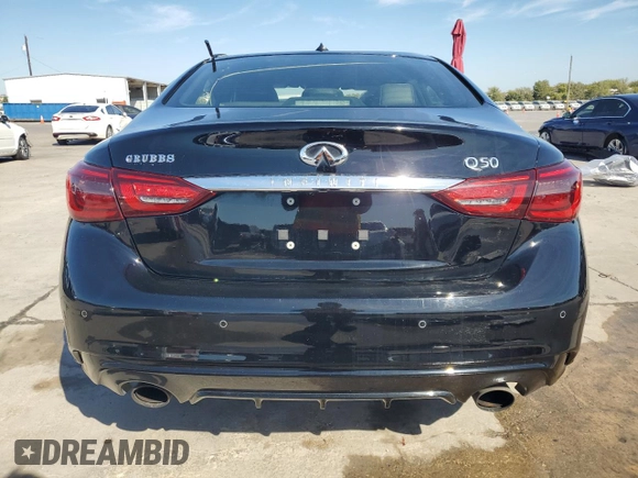 2021 Infiniti Q50 Signature Edition with VIN JN1EV7CPXMM700442, listed as a Copart auction lot 77664694 with Not provided miles and Non repairable. Bid and sale history available at DreamBid. Image 6.