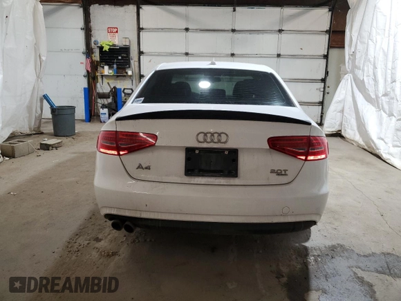 2013 Audi A4 Premium Plus with VIN WAUFFAFL8DN038341, listed as a Copart auction lot 43760185 with 143,668 mi miles and Salvage Title. Bid and sale history available at carsss.com. Image 6.