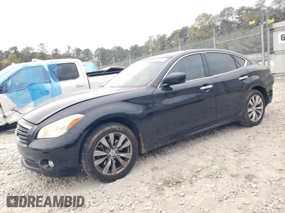 2012 Infiniti M37 with VIN JN1BY1AR7CM390910, listed as a Copart auction lot 78622824 with 153,570 mi miles and Salvage Title. Bid and sale history available at carsss.com. Image 1.