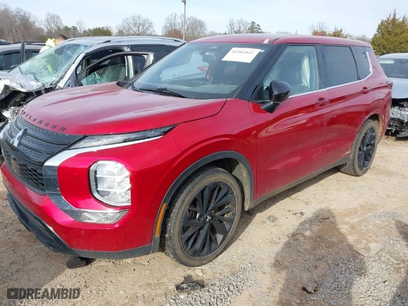 2022 Mitsubishi Outlander SE with VIN JA4J4UA86NZ054971, listed as a IAAI auction lot 41584819 with 59,194 mi miles. Bid and sale history available at carsss.com. Image 2.