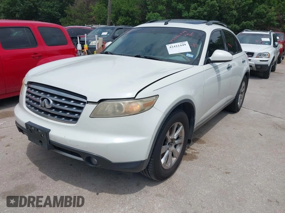 2008 Infiniti FX with VIN JNRAS08U48X103155, listed as a IAAI auction lot 42422449 with 213,000 mi miles and . Bid and sale history available at DreamBid. Image 2.