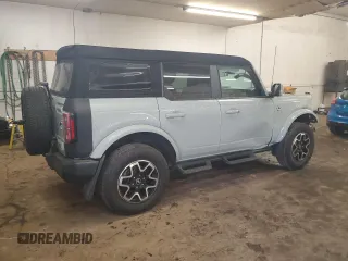 2022 Ford Bronco with VIN 1FMEE5DP1NLB37039, listed as a Copart auction lot 46479505 with 17,494 mi miles and Salvage Title. Bid and sale history available at DreamBid. Image 3.