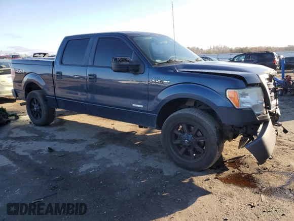 2014 Ford F-150 XL with VIN 1FTFW1ET0EKG53523, listed as a Copart auction lot 85695274 with 179,882 mi miles and Salvage Title. Bid and sale history available at carsss.com. Image 4.